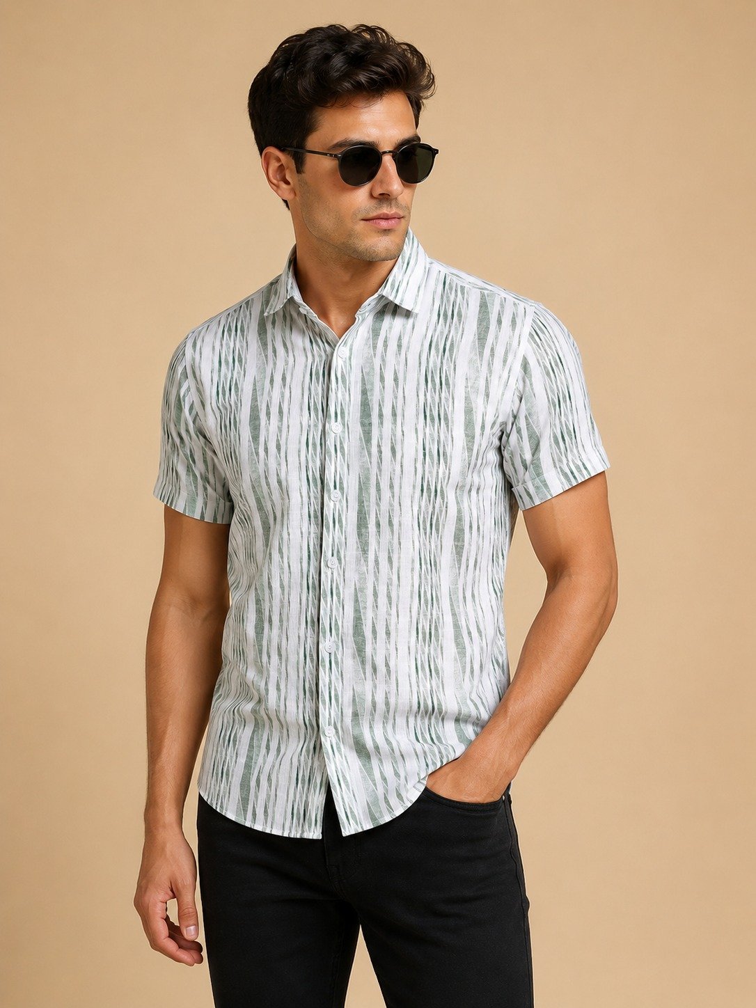 Bamboo fabric casual shirt for men