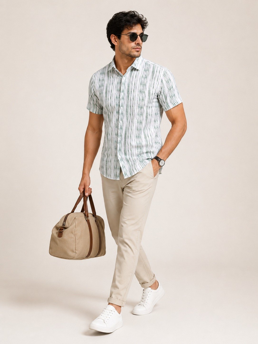 Slim fit short sleeve printed shirt India