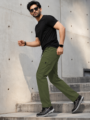 REDTILY Olive Green Cotton Cargo Pants – Premium Regular Fit Utility Trousers for Men